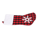 Christmas Stocking Gift Bags Cute Decals Large Capacity Exquisite Workmanship Brighter Color Large Christmas StockingSnowflake - Close-Up Angle