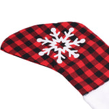 Christmas Stocking Gift Bags Cute Decals Large Capacity Exquisite Workmanship Brighter Color Large Christmas StockingSnowflake - Extra Image