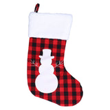 Christmas Stocking Gift Bags Cute Decals Large Capacity Exquisite Workmanship Brighter Color Large Christmas StockingSnowman