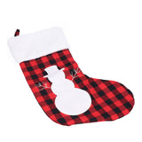 Christmas Stocking Gift Bags Cute Decals Large Capacity Exquisite Workmanship Brighter Color Large Christmas StockingSnowman