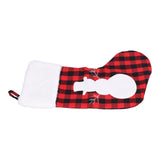 Christmas Stocking Gift Bags Cute Decals Large Capacity Exquisite Workmanship Brighter Color Large Christmas StockingSnowman - Close-Up Angle