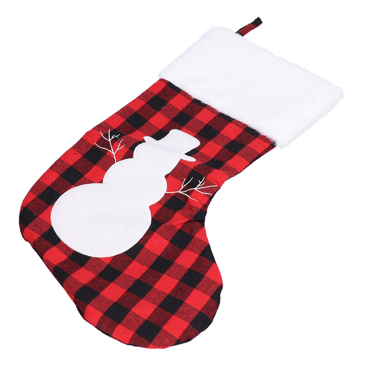 Christmas Stocking Gift Bags Cute Decals Large Capacity Exquisite Workmanship Brighter Color Large Christmas StockingSnowman
