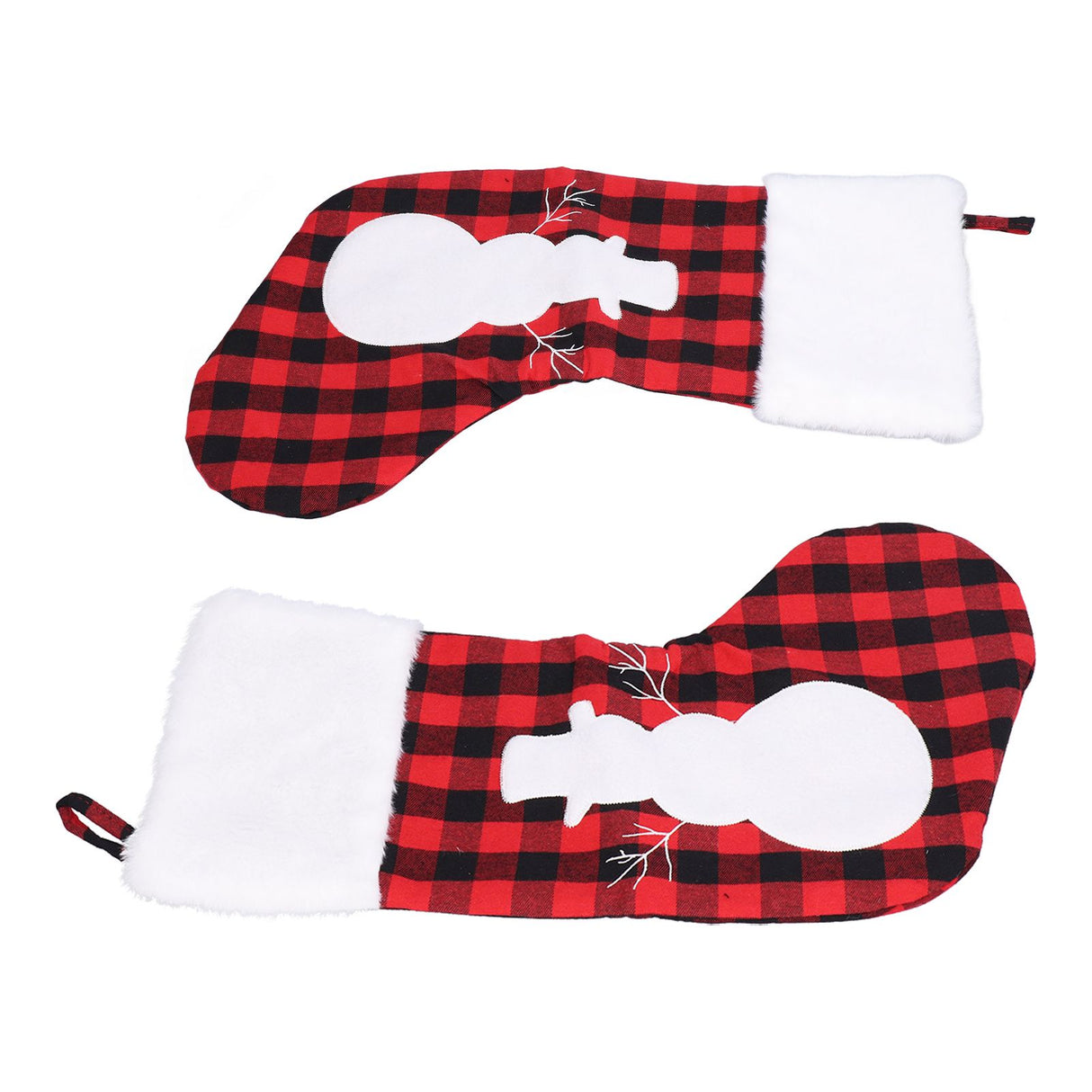 Christmas Stocking Gift Bags Cute Decals Large Capacity Exquisite Workmanship Brighter Color Large Christmas StockingSnowman