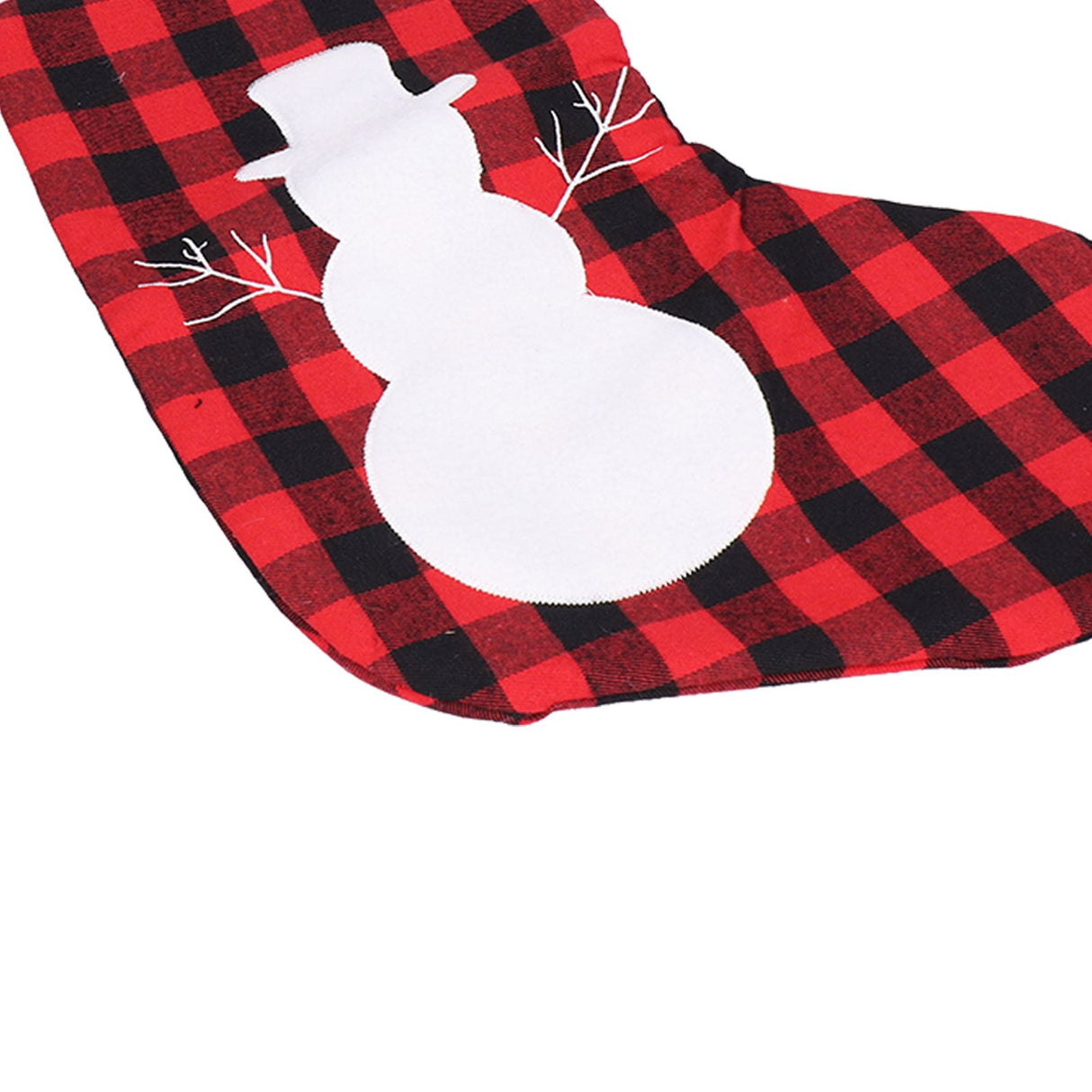 Christmas Stocking Gift Bags Cute Decals Large Capacity Exquisite Workmanship Brighter Color Large Christmas StockingSnowman