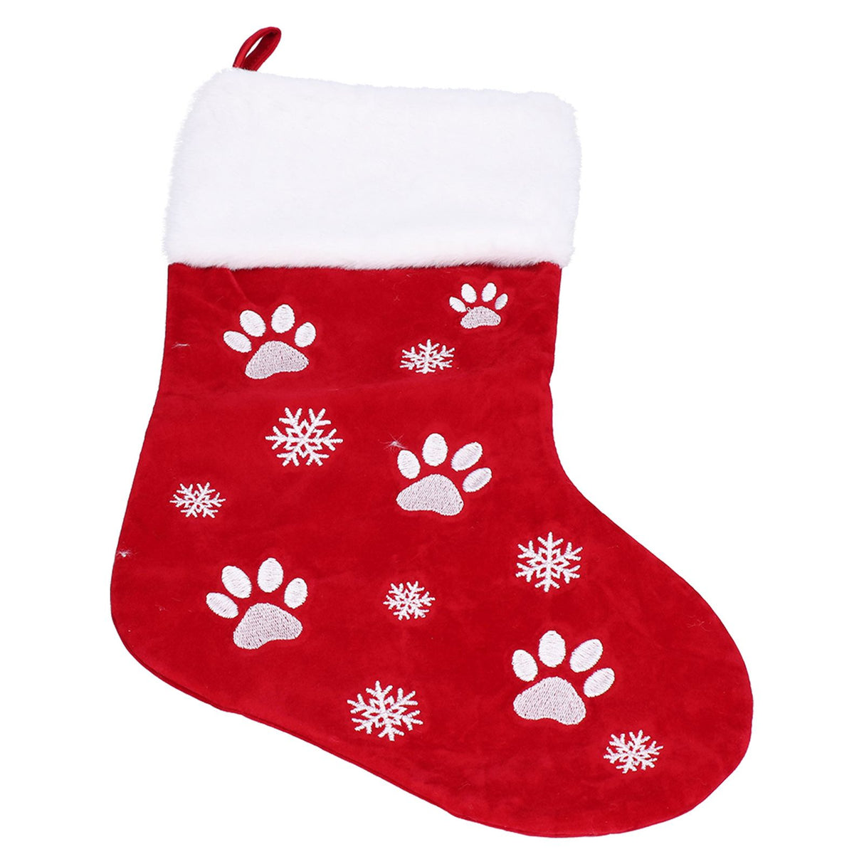 Christmas Stocking Gift Bag Xmas Tree Hanging Pendant Craft for Home Party Decorative OrnamentRed