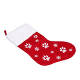 Christmas Stocking Gift Bag Xmas Tree Hanging Pendant Craft for Home Party Decorative OrnamentRed