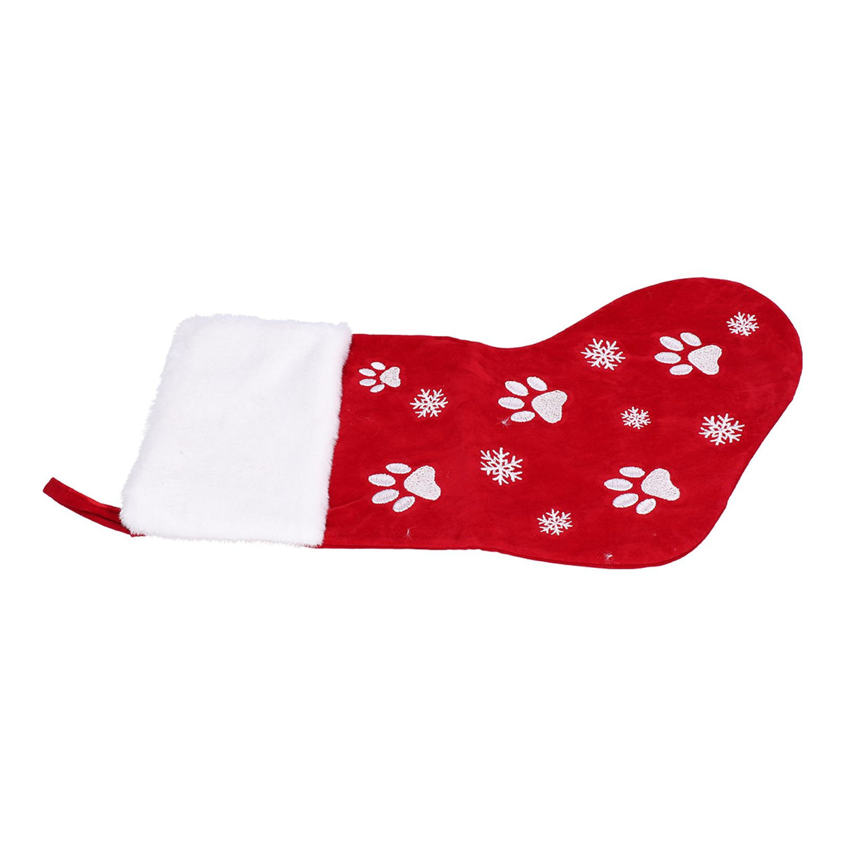 Christmas Stocking Gift Bag Xmas Tree Hanging Pendant Craft for Home Party Decorative OrnamentRed