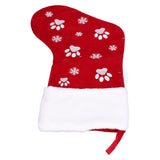 Christmas Stocking Gift Bag Xmas Tree Hanging Pendant Craft for Home Party Decorative OrnamentRed