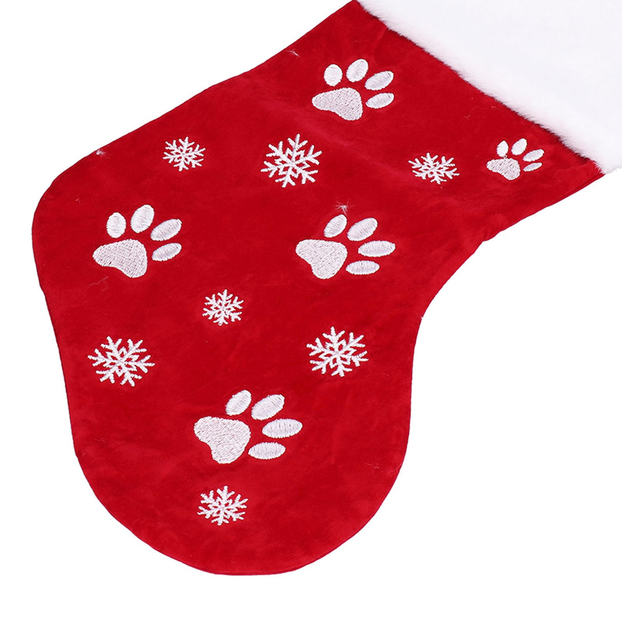 Christmas Stocking Gift Bag Xmas Tree Hanging Pendant Craft for Home Party Decorative OrnamentRed
