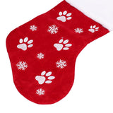 Christmas Stocking Gift Bag Xmas Tree Hanging Pendant Craft for Home Party Decorative OrnamentRed