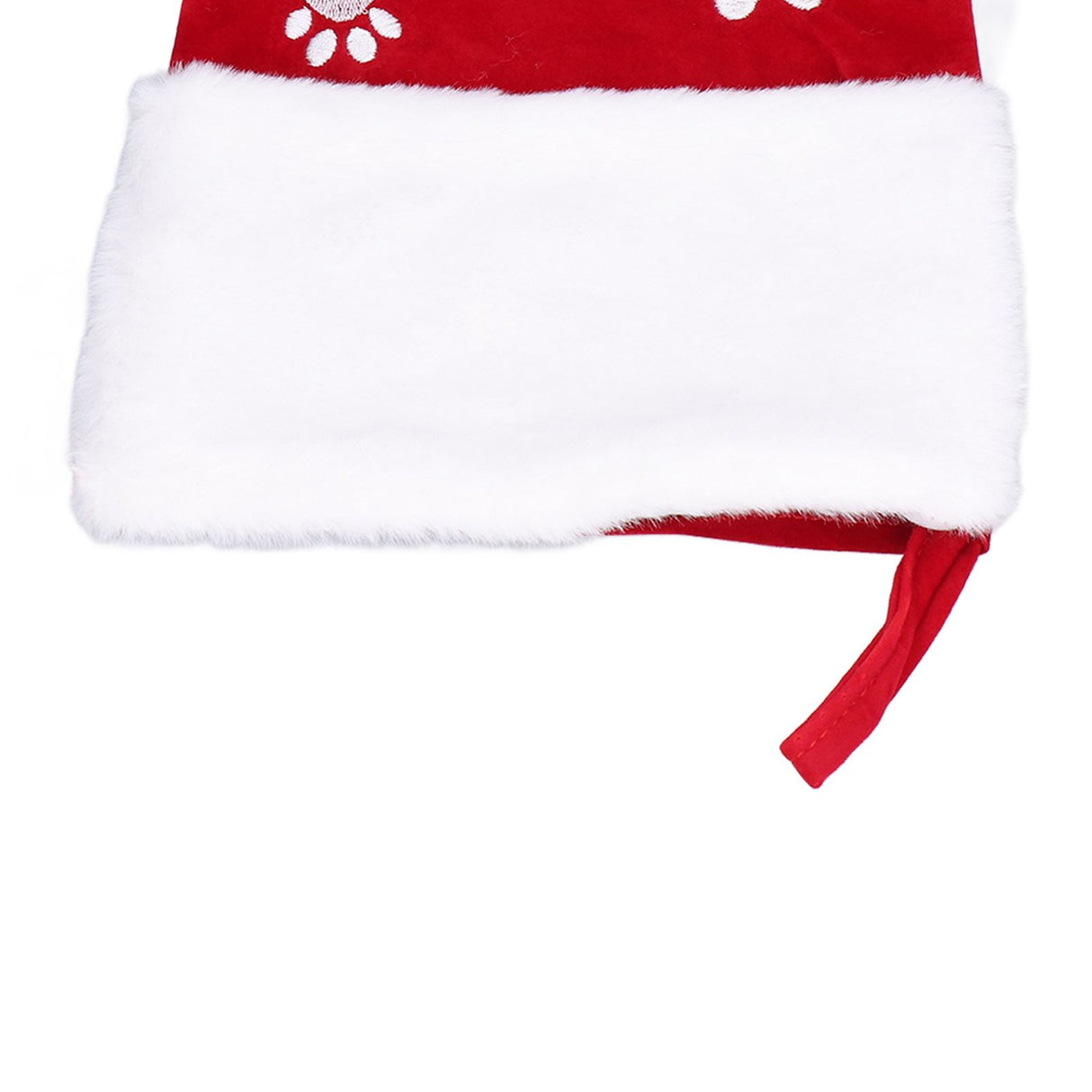 Christmas Stocking Gift Bag Xmas Tree Hanging Pendant Craft for Home Party Decorative OrnamentRed