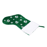 Christmas Stocking Gift Bag Xmas Tree Hanging Pendant Craft for Home Party Decorative OrnamentGreen