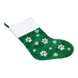 Christmas Stocking Gift Bag Xmas Tree Hanging Pendant Craft for Home Party Decorative OrnamentGreen - Top-Down View