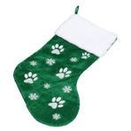 Christmas Stocking Gift Bag Xmas Tree Hanging Pendant Craft for Home Party Decorative OrnamentGreen