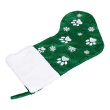 Christmas Stocking Gift Bag Xmas Tree Hanging Pendant Craft for Home Party Decorative OrnamentGreen - Rear View