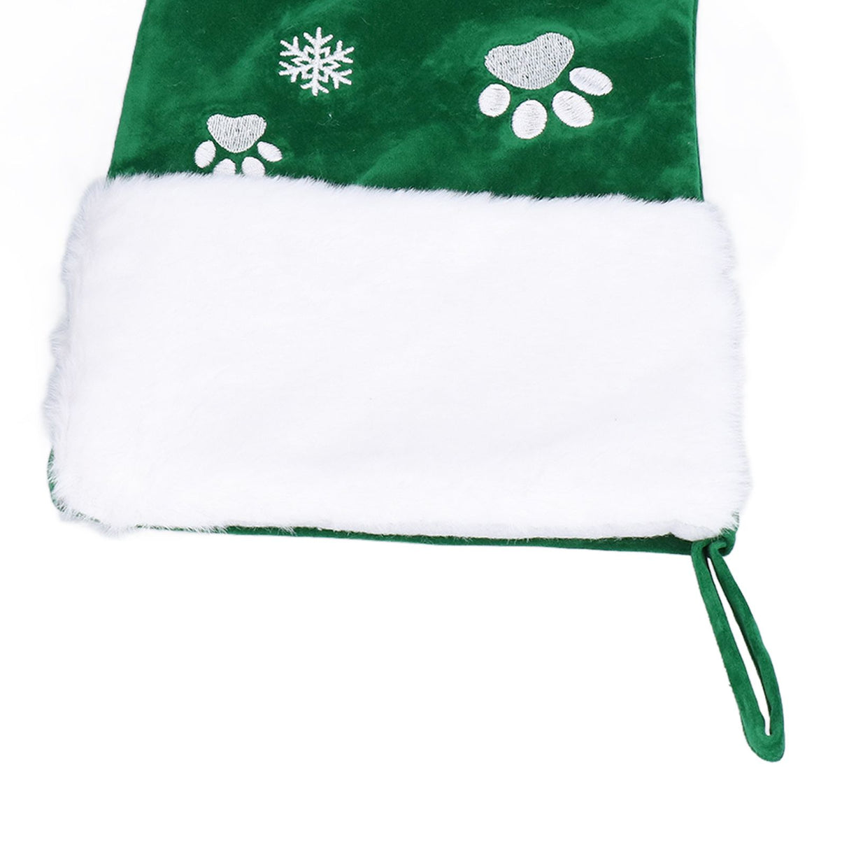 Christmas Stocking Gift Bag Xmas Tree Hanging Pendant Craft for Home Party Decorative OrnamentGreen