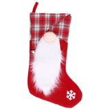 Christmas Stocking Christmas Tree Ornament Gift Bag Christmas Pendant Stocking for Home Party DecorationRed