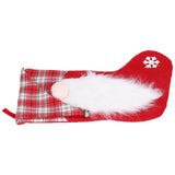 Christmas Stocking Christmas Tree Ornament Gift Bag Christmas Pendant Stocking for Home Party DecorationRed - Rear View