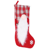 Christmas Stocking Christmas Tree Ornament Gift Bag Christmas Pendant Stocking for Home Party DecorationRed