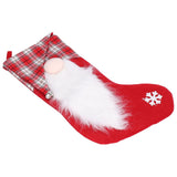 Christmas Stocking Christmas Tree Ornament Gift Bag Christmas Pendant Stocking for Home Party DecorationRed - Low Angle