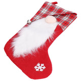 Christmas Stocking Christmas Tree Ornament Gift Bag Christmas Pendant Stocking for Home Party DecorationRed
