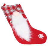 Christmas Stocking Christmas Tree Ornament Gift Bag Christmas Pendant Stocking for Home Party DecorationRed - Extra Image