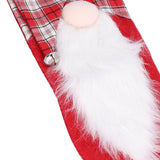 Christmas Stocking Christmas Tree Ornament Gift Bag Christmas Pendant Stocking for Home Party DecorationRed