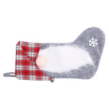 Christmas Stocking Christmas Tree Ornament Gift Bag Christmas Pendant Stocking for Home Party DecorationGray