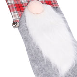 Christmas Stocking Christmas Tree Ornament Gift Bag Christmas Pendant Stocking for Home Party DecorationGray - Extra Image