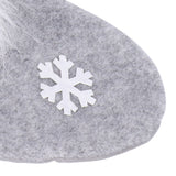 Christmas Stocking Christmas Tree Ornament Gift Bag Christmas Pendant Stocking for Home Party DecorationGray - Extra Image