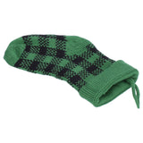 Mini Knitting Christmas Stocking Acrylic Fiber Xmas Tree Hanging Pendant Ornament Home Party Decoration(Black Green ) - Extra Image