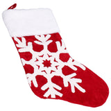 Cute Christmas Stocking Christmas Tree Ornament Gift Bag Christmas Fireplace Pendant for Festival DecorationSnowflake - Extra Image