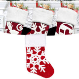 Cute Christmas Stocking Christmas Tree Ornament Gift Bag Christmas Fireplace Pendant for Festival DecorationSnowflake