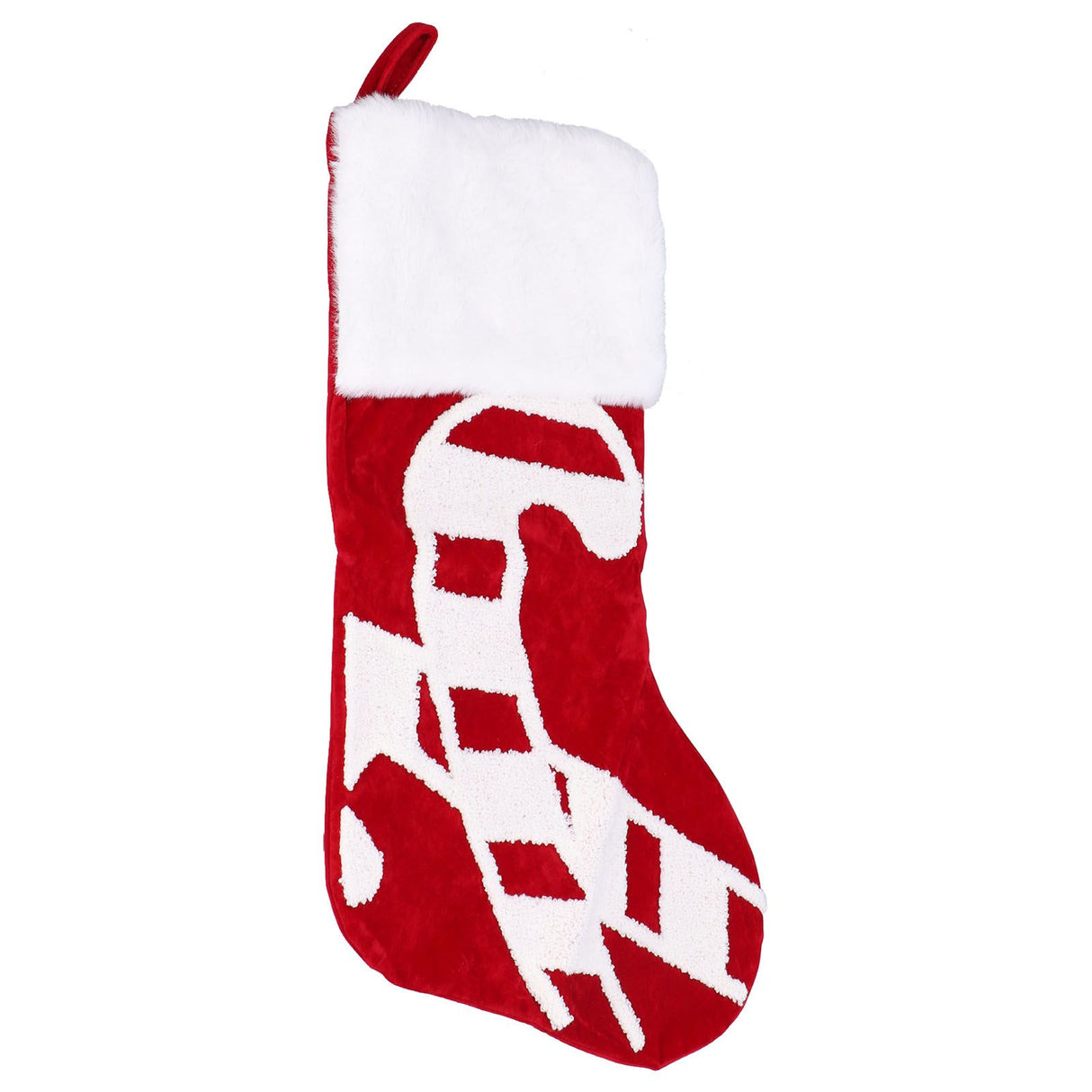 Cute Christmas Stocking Christmas Tree Ornament Gift Bag Christmas Fireplace Pendant for Festival DecorationWalking Stick