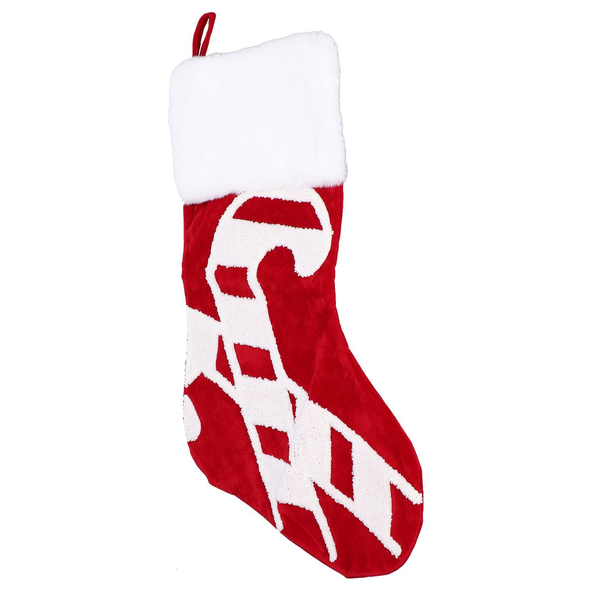 Cute Christmas Stocking Christmas Tree Ornament Gift Bag Christmas Fireplace Pendant for Festival DecorationWalking Stick