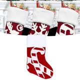 Cute Christmas Stocking Christmas Tree Ornament Gift Bag Christmas Fireplace Pendant for Festival DecorationWalking Stick