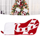 Cute Christmas Stocking Christmas Tree Ornament Gift Bag Christmas Fireplace Pendant for Festival DecorationWalking Stick
