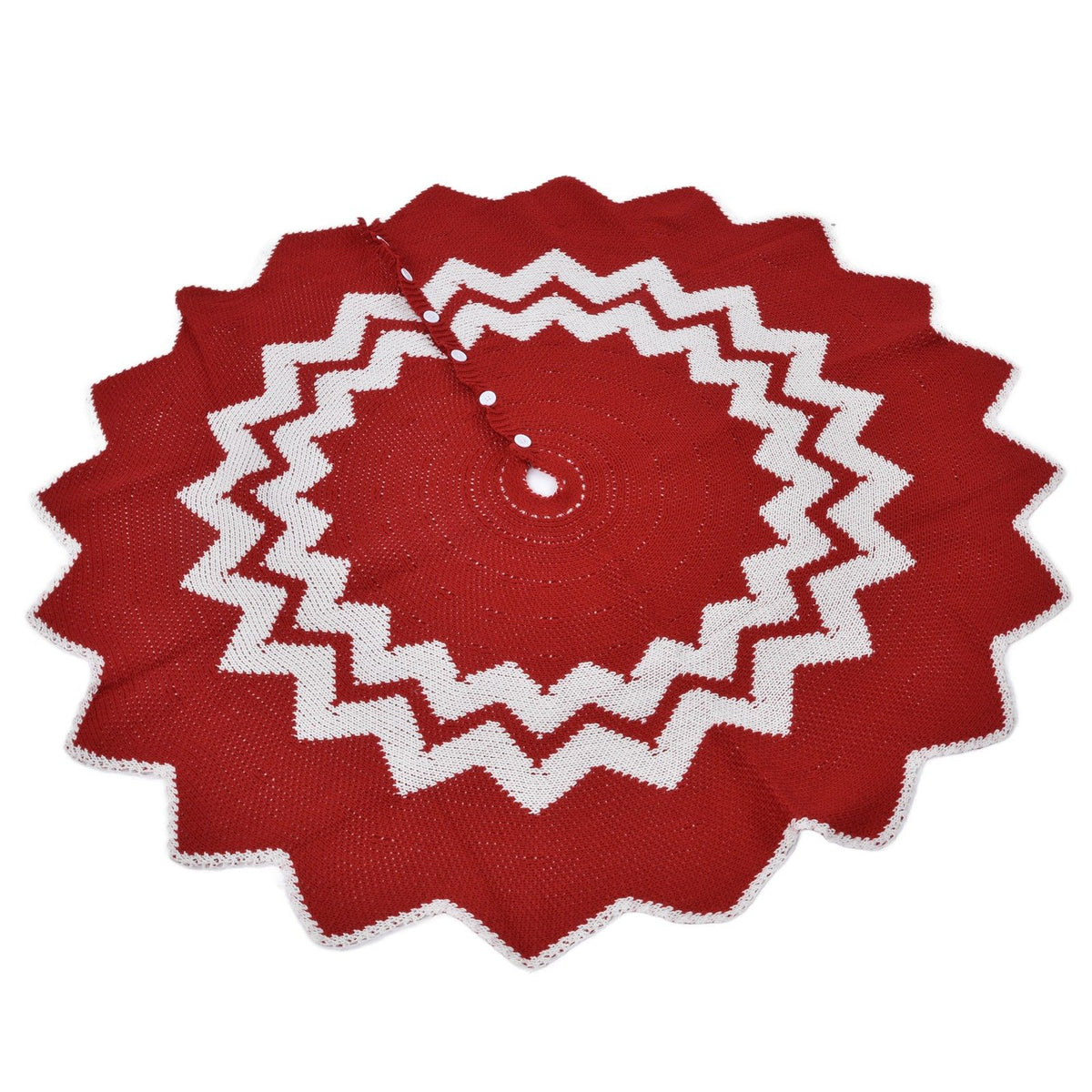 Christmas Tree Skirt Acrylic Fiber Knitting Floor Mat Cover Pad Xmas Party Home Decoration Props