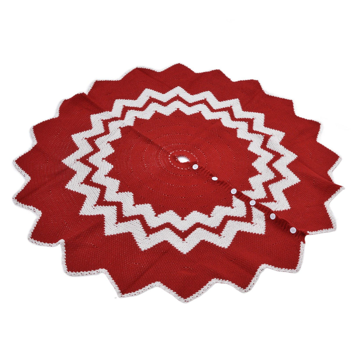 Christmas Tree Skirt Acrylic Fiber Knitting Floor Mat Cover Pad Xmas Party Home Decoration Props