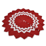 Christmas Tree Skirt Acrylic Fiber Knitting Floor Mat Cover Pad Xmas Party Home Decoration Props