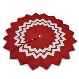 Christmas Tree Skirt Acrylic Fiber Knitting Floor Mat Cover Pad Xmas Party Home Decoration Props - Close-Up Angle