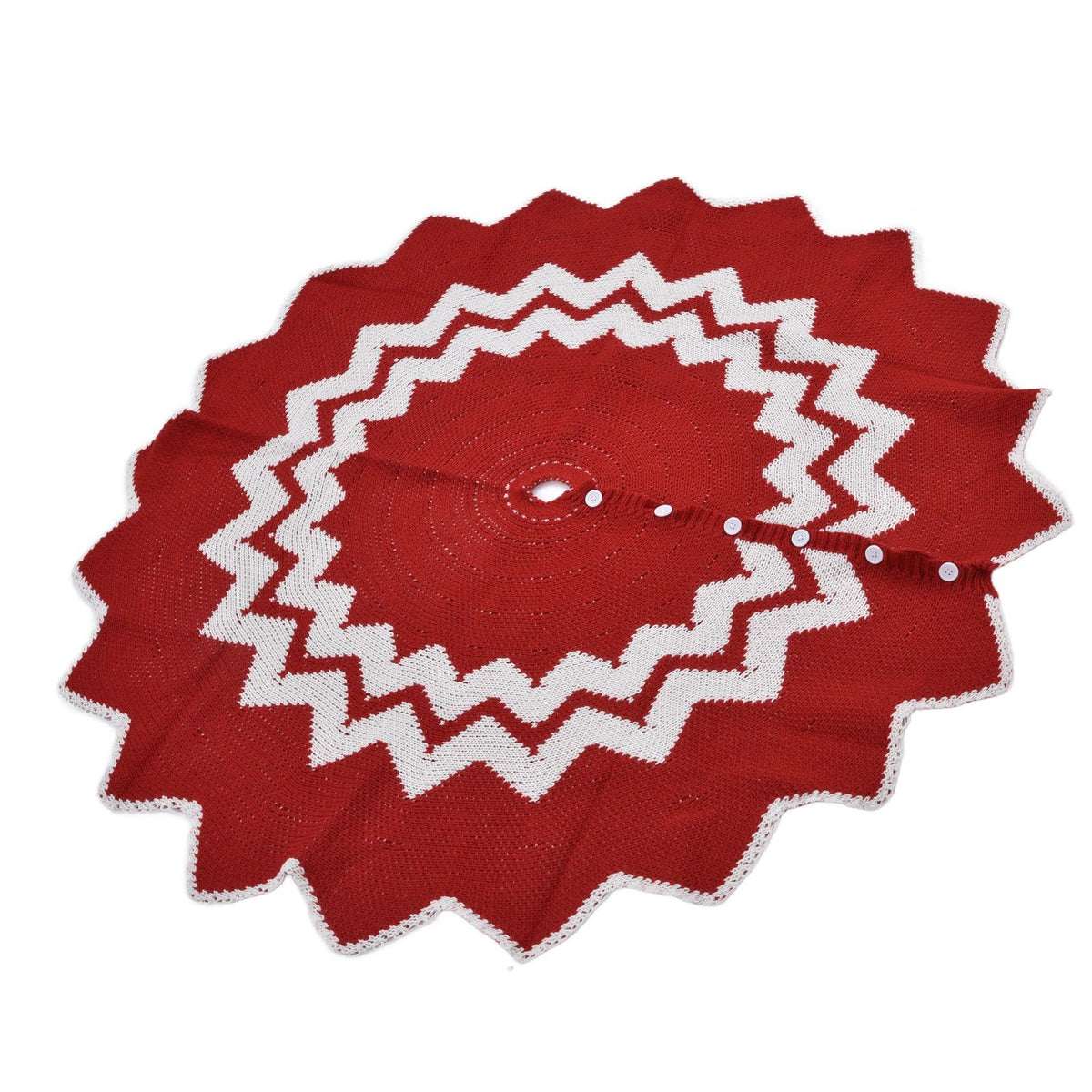 Christmas Tree Skirt Acrylic Fiber Knitting Floor Mat Cover Pad Xmas Party Home Decoration Props