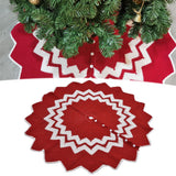 Christmas Tree Skirt Acrylic Fiber Knitting Floor Mat Cover Pad Xmas Party Home Decoration Props