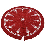 Christmas Tree Skirt Soft Reusable Christmas Tree Carpet Mat Christmas Tree Bottom Decoration - Side View