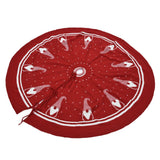 Christmas Tree Skirt Soft Reusable Christmas Tree Carpet Mat Christmas Tree Bottom Decoration - Rear View