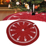 Christmas Tree Skirt Soft Reusable Christmas Tree Carpet Mat Christmas Tree Bottom Decoration - Extra Image
