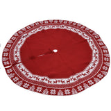 Knitted Christmas Tree Skirt Reusable Xmas Tree Stand Mat Floor Protector Home Party DecorationRed - 45-Degree Angle