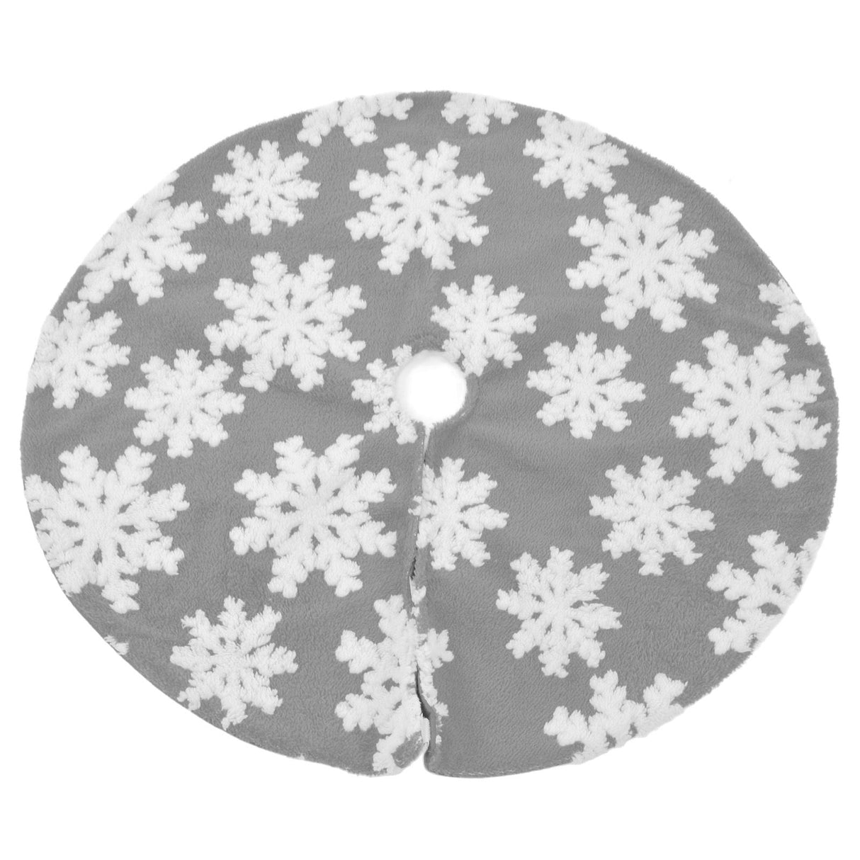 Christmas Tree Skirt Cute Snowflake Patterns Reused Beautiful Practical Christmas Tree Decorations for Decor Background78cm