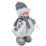 Retractable Snowman Dolls Christmas Ornaments Christmas Snowman Toy for Gifts Decoration - Top-Down View