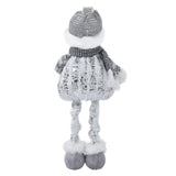 Retractable Snowman Dolls Christmas Ornaments Christmas Snowman Toy for Gifts Decoration - Rear View